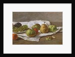 Apples, pears and grapes by Gustave Courbet