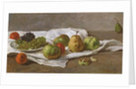 Apples, pears and grapes by Gustave Courbet