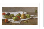 Apples, pears and grapes by Gustave Courbet