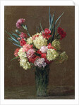 Carnations by Ignace Henri Jean Fantin-Latour