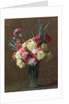 Carnations by Ignace Henri Jean Fantin-Latour