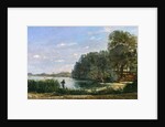 The Banks of the Seine at St.-Ouen, 1865 by Paul Camille Guigou