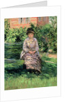 Madame Renoir in the Garden at Petit-Gennevilliers, c.1891 by Gustave Caillebotte