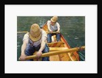 Boaters Rowing on the Yerres, 1877 by Gustave Caillebotte