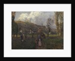 The Return from the Fields by Camille Pissarro