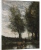 The pond, cowherd by Jean Baptiste Camille Corot