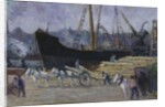 Dock at Rouen, c.1930 by Maximilien Luce
