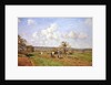 In the fields, 1872 by Camille Pissarro