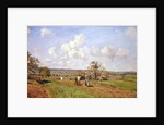 In the fields, 1872 by Camille Pissarro