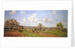 In the fields, 1872 by Camille Pissarro