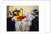 Still Life with Teapot and Fruit by Marie Clementine Valadon