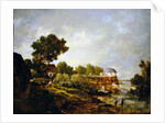 The Old Mill at Saint-Ouen, Paris, France by Theodore Rousseau