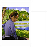 Woman beside a lake, 1889 by Louis Anquetin