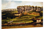 Landscape probably of the Creux-Billard region of Jura by Gustave Courbet