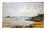 The Bay of Douarnenez and Ile Tristan by Eugene Louis Boudin