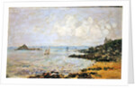 The Bay of Douarnenez and Ile Tristan by Eugene Louis Boudin