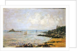 The Bay of Douarnenez and Ile Tristan by Eugene Louis Boudin