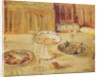 Bowls of fruit and biscuits and wineglass by Edouard Vuillard