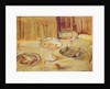 Bowls of fruit and biscuits and wineglass by Edouard Vuillard