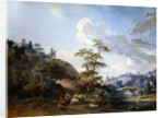 Bridge in a valley, 1778 by Jean-Baptiste Huet