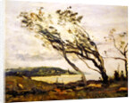 Stormy day on the Channel by Jean Baptiste Camille Corot