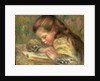 Child Reading, c.1890 by Pierre Auguste Renoir