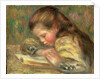Child Reading, c.1890 by Pierre Auguste Renoir