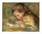 Child Reading, c.1890 by Pierre Auguste Renoir