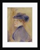Woman in Blue with a Plumed Hat, c.1875 by Pierre Auguste Renoir