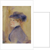 Woman in Blue with a Plumed Hat, c.1875 by Pierre Auguste Renoir