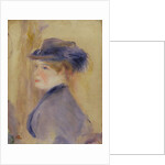 Woman in Blue with a Plumed Hat, c.1875 by Pierre Auguste Renoir