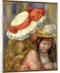 Two Girls with Hats, c.1890 by Pierre Auguste Renoir