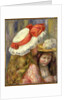 Two Girls with Hats, c.1890 by Pierre Auguste Renoir