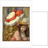 Two Girls with Hats, c.1890 by Pierre Auguste Renoir