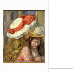 Two Girls with Hats, c.1890 by Pierre Auguste Renoir