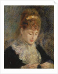 Woman Crocheting, c.1877 by Pierre Auguste Renoir