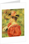 Girl with Glove, c.1890 by Pierre Auguste Renoir