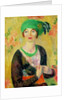 Girl with Green Turban by William James Glackens