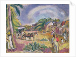 Landscape with Figures and Carriage, 1915 by Jules Pascin