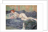 Reclining Nude, 1897 by Henri de Toulouse-Lautrec