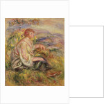 Woman on a Hillside, c.1916-18 by Pierre Auguste Renoir