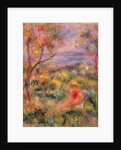 Girl and Two Trees in a Landscape, 1917 by Pierre Auguste Renoir