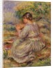 Girl in Landscape, c.1914 by Pierre Auguste Renoir