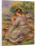 Girl in Landscape, c.1914 by Pierre Auguste Renoir