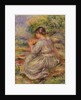 Girl in Landscape, c.1914 by Pierre Auguste Renoir