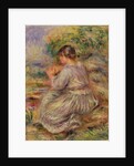 Girl in Landscape, c.1914 by Pierre Auguste Renoir
