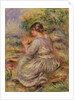 Girl in Landscape, c.1914 by Pierre Auguste Renoir