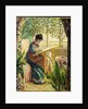 Madame Monet Embroidering 1875 by Claude Monet