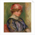 Girl with a Pink Hat, 1911 by Pierre Auguste Renoir