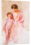 Woman with a Nude Boy at her Side by Mary Stevenson Cassatt